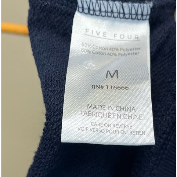 Five Four Nick Wooster Collab Navy Blue Zip Up Sweatshirt Size Medium - Picture 7 of 7